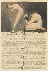 The First Book of Urizen, plate 17, They called her Pity and Fled..